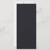 Benutzerdefiniertes schwarzes einfaches Design Fot Ankündigung (Rückseite)