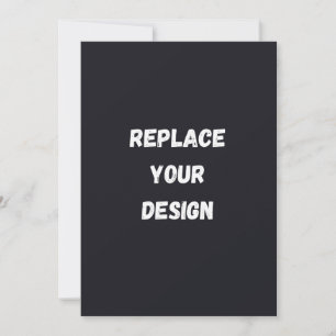 Benutzerdefiniertes schwarzes einfaches Design Fot Dankeskarte
