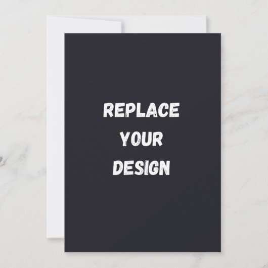 Benutzerdefiniertes schwarzes einfaches Design Fot Dankeskarte (Vorderseite)