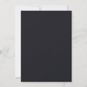 Benutzerdefiniertes schwarzes einfaches Design Fot Dankeskarte (Rückseite)