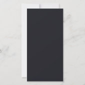 Benutzerdefiniertes schwarzes einfaches Design Fot Dankeskarte (Rückseite)