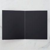 Benutzerdefiniertes schwarzes einfaches Design Fot Dankeskarte (Innenseite)