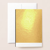 Benutzerdefiniertes schwarzes einfaches Design Fot Folienkarte (Rückseite mit Umschlag)