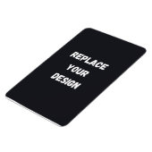 Benutzerdefiniertes schwarzes einfaches Design Fot Magnet (Linke Seite)