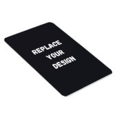 Benutzerdefiniertes schwarzes einfaches Design Fot Magnet (Rechte Seite)