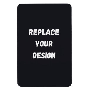 Benutzerdefiniertes schwarzes einfaches Design Fot Magnet