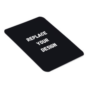 Benutzerdefiniertes schwarzes einfaches Design Fot Magnet
