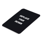 Benutzerdefiniertes schwarzes einfaches Design Fot Magnet (Linke Seite)