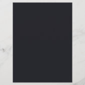 Benutzerdefiniertes schwarzes einfaches Design Fot Menükarte (Rückseite)
