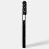 Benutzerdefiniertes Schwarzes Glitzer-Sparkon-Mono Case-Mate iPhone Hülle (Rückseite / Rechts)