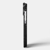 Benutzerdefiniertes Schwarzes Glitzer-Sparkon-Mono Case-Mate iPhone Hülle (Rückseite / Links)