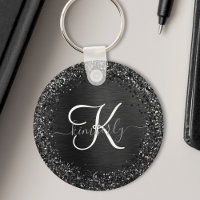 Benutzerdefiniertes Schwarzes Glitzer-Sparkon-Mono