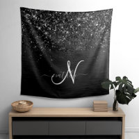 Benutzerdefiniertes Schwarzes Glitzer-Sparkon-Mono