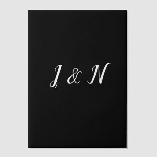 Benutzerdefiniertes schwarzes lichtdurchlässiges P Pergament Einladungen (Vorderseite)