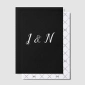 Benutzerdefiniertes schwarzes lichtdurchlässiges P Pergament Einladungen (Versetzt (Einladung))