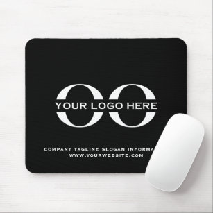Benutzerdefiniertes schwarzes Logo Mousepad