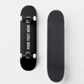 Benutzerdefiniertes Schwarzes Skateboard für Text (Vorderseite)
