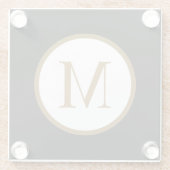 Benutzerdefiniertes schwarzes und goldenes Zentrum Glasuntersetzer (Rückseite)