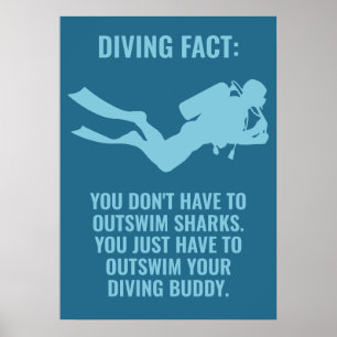 Benutzerdefiniertes Scuba Diving Poster