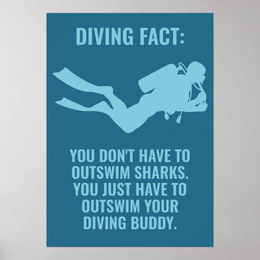Benutzerdefiniertes Scuba Diving Poster (Vorne)