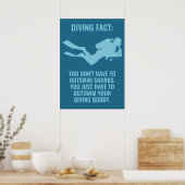 Benutzerdefiniertes Scuba Diving Poster (Küche)