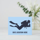 Benutzerdefiniertes Scuba Diving Postkarte (Stehend Vorderseite)