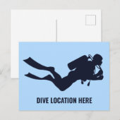 Benutzerdefiniertes Scuba Diving Postkarte (Vorne/Hinten)