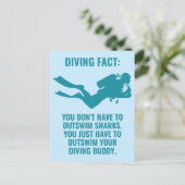 Benutzerdefiniertes Scuba Diving Postkarte (Stehend Vorderseite)