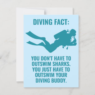 Benutzerdefiniertes Scuba Diving Postkarte