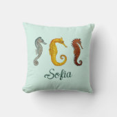 Benutzerdefiniertes Seepferd Kissen (Vorderseite)