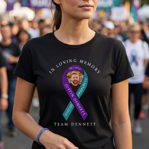 Benutzerdefiniertes Selbstmordbewusstseins-Gedenkf T-Shirt