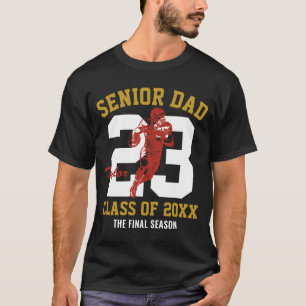 Benutzerdefiniertes Senior-Fußball-Vater-Absolvent T-Shirt