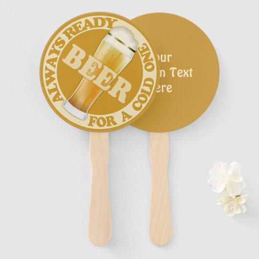 Benutzerdefiniertes Set für den BEER-Handventilato Fächer (Vorne und Hinten)