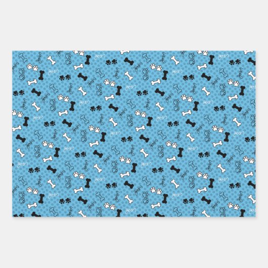 Benutzerdefiniertes Set für Hundedruckpapier Geschenkpapier Set (Vorderseite 3)