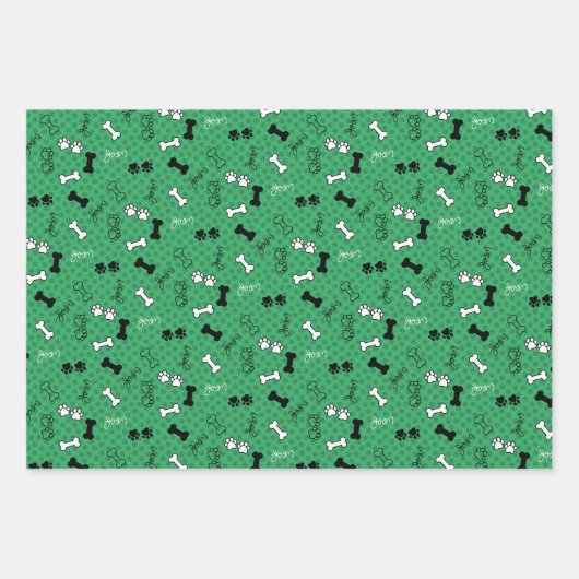 Benutzerdefiniertes Set für Hundedruckpapier Geschenkpapier Set (Vorderseite 2)