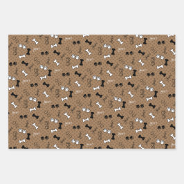 Benutzerdefiniertes Set für Hundedruckpapier Geschenkpapier Set