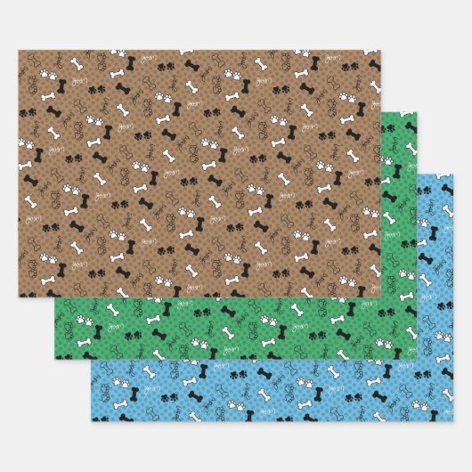 Benutzerdefiniertes Set für Hundedruckpapier Geschenkpapier Set (Set)