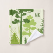 Benutzerdefiniertes Set Grünwald Handtuch (Waschlappen)