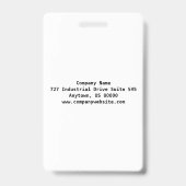 Benutzerdefiniertes Sicherheitspersonal-ID-Abzeich Ausweis (Back)