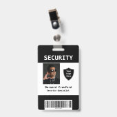 Benutzerdefiniertes Sicherheitspersonal-ID-Abzeich Ausweis (Front with Clip)