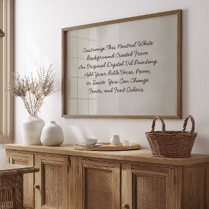 Benutzerdefiniertes Sign Laden Sie Ihre eigenen Wo Poster