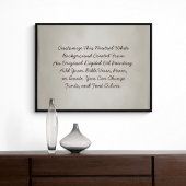 Benutzerdefiniertes Sign Laden Sie Ihre eigenen Wo Poster