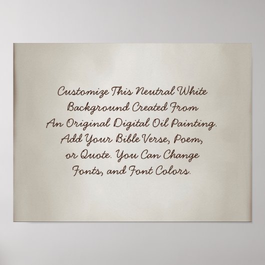 Benutzerdefiniertes Sign Laden Sie Ihre eigenen Wo Poster (Vorne)