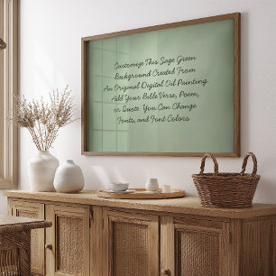 Benutzerdefiniertes Sign Upload eigener Wörter Sei Poster