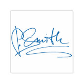 Benutzerdefiniertes Signaturblau Permastempel (Design)