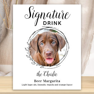 Benutzerdefiniertes Signature Drink Hundebar Pet H Poster