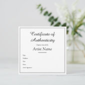 Benutzerdefiniertes Silver-Echtheitszertifikat am Dankeskarte (Stehend Vorderseite)