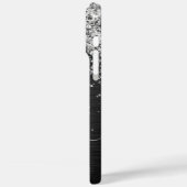 Benutzerdefiniertes Silver Glitzer Black Sparkle M Case-Mate iPhone Hülle (Rückseite / Links)