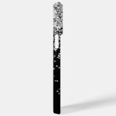 Benutzerdefiniertes Silver Glitzer Black Sparkle M Case-Mate iPhone Hülle (Rückseite / Rechts)