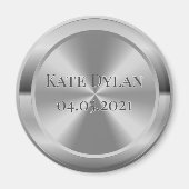 Benutzerdefiniertes simuliertes Silber-Circle-Magn Magnet (Vorne)